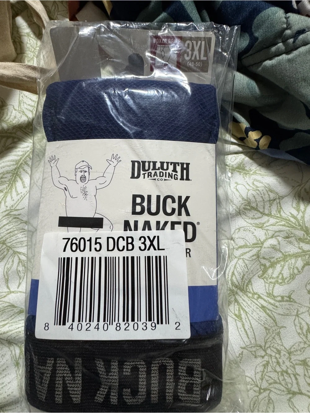 Duluth Trading Co Buck Naked Boxer Briefs - Navy with Black Waistband